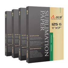 440 Sheets A-SUB Dye Sublimation Heat Transfer Paper 11x17 Tumbler Cotton Poly