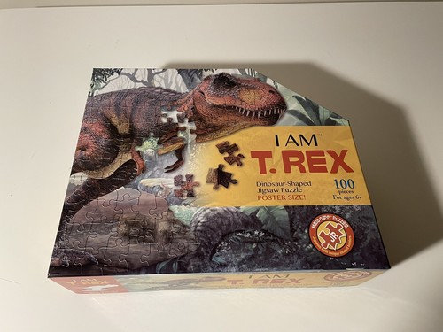 Madd Capp 884016 Shape Puzzle junior, puzzle contorni Velociraptor, 100 pezzi, per adulti e bambini