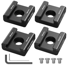 SmallRig Anti-Twist Cold Shoe Mount Adapter (4pcs) with 1/4"-20 Screws 5033
