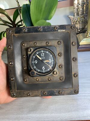 ウォルサム　コックピット　クロック　Waltham 8 Daysビンテージ Vintage WALTHAM 8 Days Watch Co AIRCRAFT MILITARY CLOCK Model AF