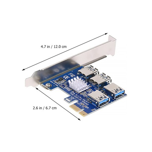 3 Pack PCI-E-Erweiterungskarte Riser-Adapter Expansionskarte Express - Afbeelding 8 van 12