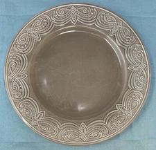 Dayspring Ever Grateful Collection 10 Inch Dinner Plate Taupe Color Item 75346