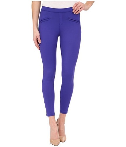 HUE Satin Jersey Leggings Sz XS Purple 