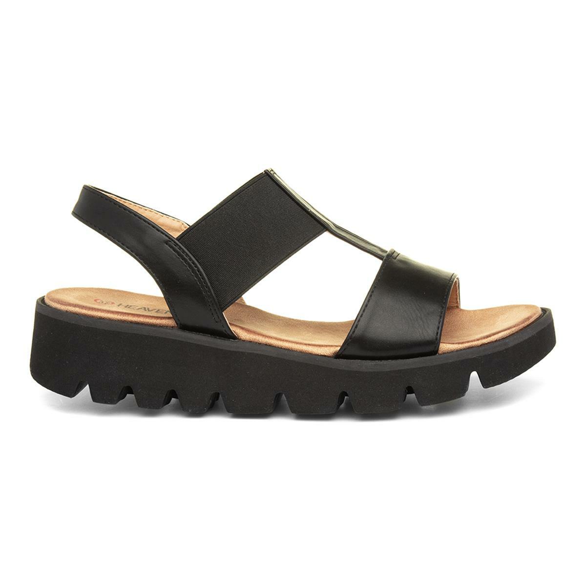 Heavenly Feet Womens Sandal Black Slip On Ritz Size EU 36,37,38,39,40,41 |  eBay