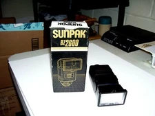 Vintage Sunpak BZ2600 Tilt Swivel Bounce Electronic Shoe Mount Flash 