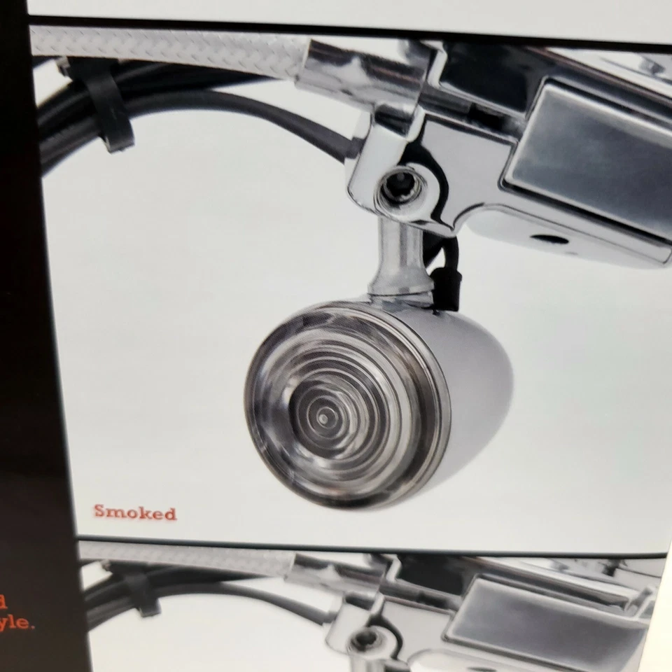 Harley-Davidson HDI 烟熏迷你子弹 LED 转向信号套件 Dyna Softail 69475-07 — 第 2/4 张图片