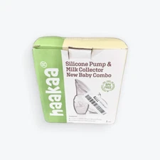 haakaa Silicone Breast Pump and Ladybug Breast Shells Combo for Breastfeeding Mo