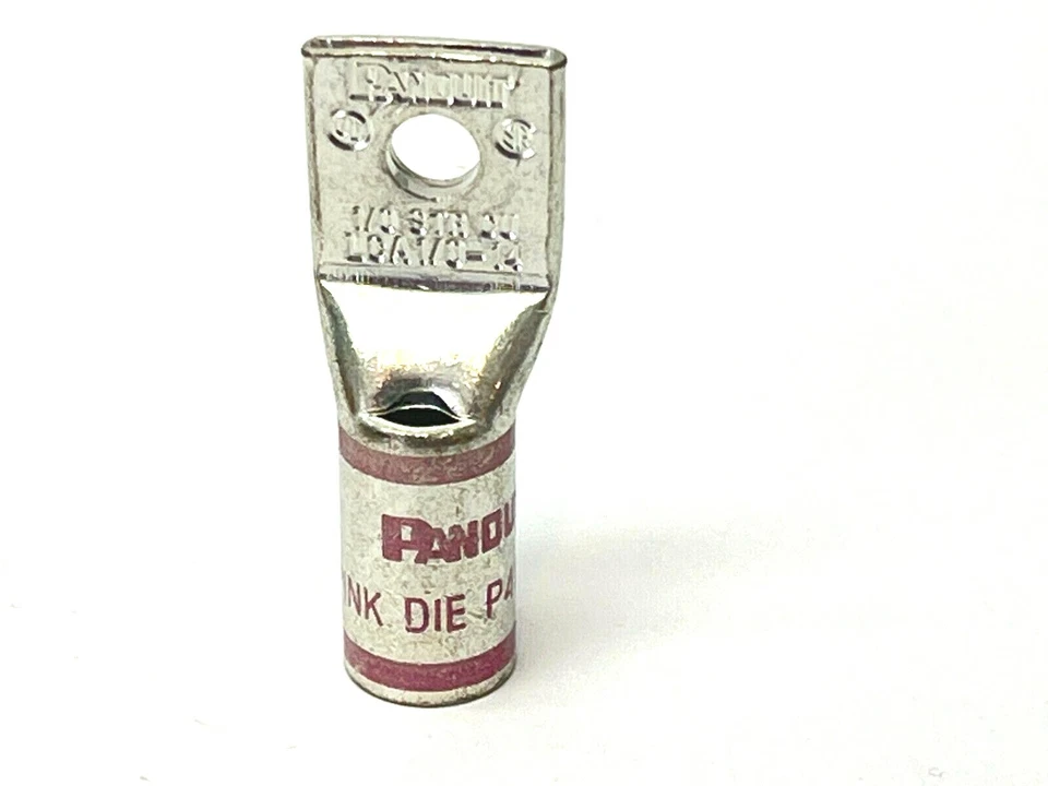 Panduit LCA1/0-14-X Copper Lug Standard Barrel One Hole #1/0 AWG BOX OF 10 - Image 4 of 4