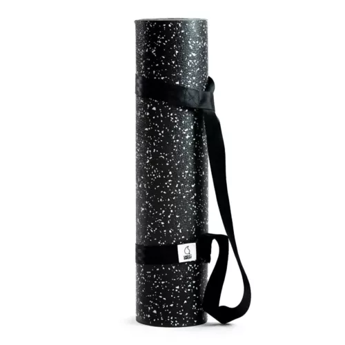 Yoga Mat (Dual Sided) - Fitness & Exercise Mat with Easy-Cinch Carrier Strap