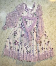 Professional Original Dance, Ballet Costume White/Lilic Flowers