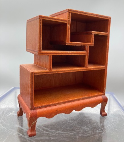 Vintage chinesische Etagere Vitrinenregal 1:12 Puppenhaus - Bild 4 von 7