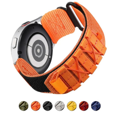 For Samsung Galaxy Watch 6 5 4 44/40mm Classic 43/47mm Nylon Strap Sport Band
