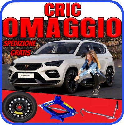Space Saver Spare Wheel 5 Holes 18'' For Cupra Ateca Jack Kit Crick