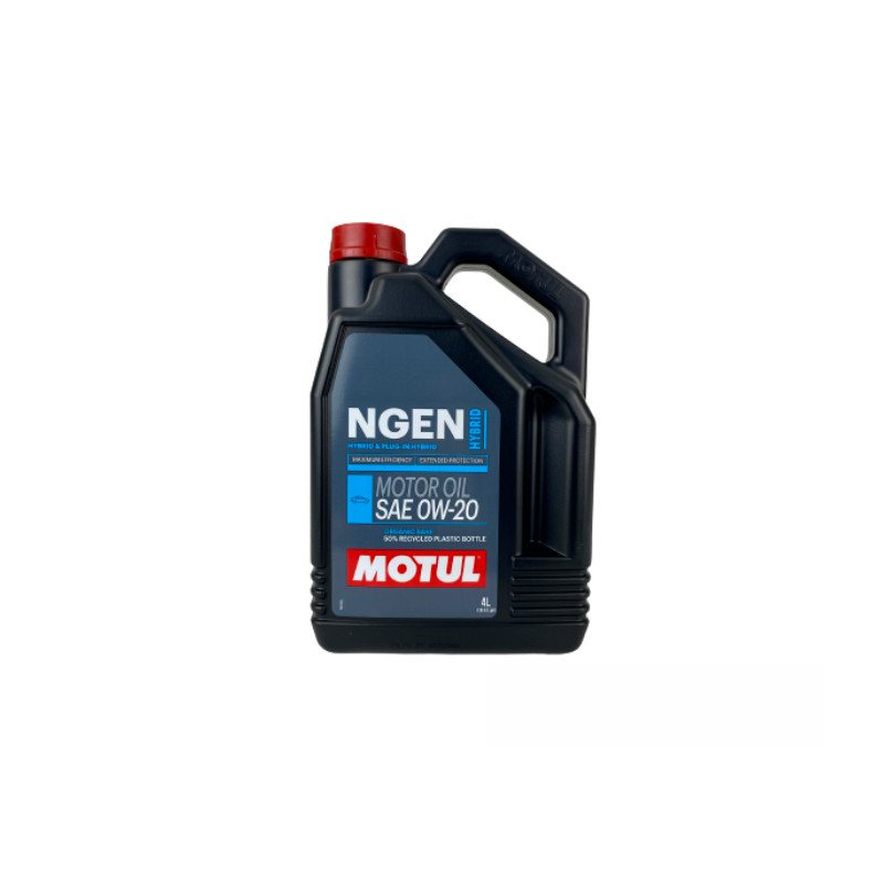 Motul NGEN Hybrid 0W20 Huile Moteur Synthese 4L pour Moteur Essence et Hybride