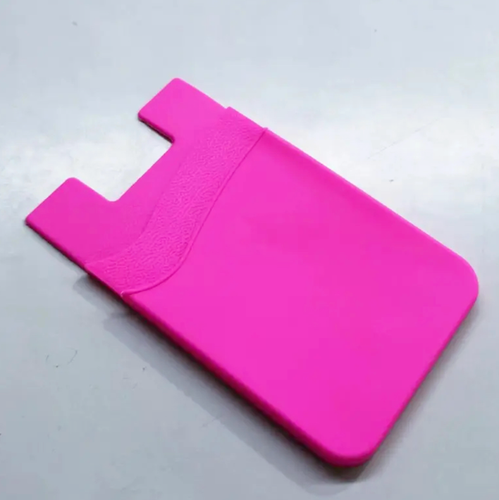 Silicone stick on card holder self-adhesive wallet double pocket card holder - Picture 11 of 12