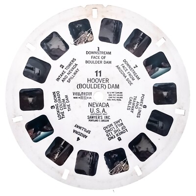 View-Master 3D 2 Rollen Boulder & Hoover Dams Nevada USA 1947 Amerikanische Geschichte