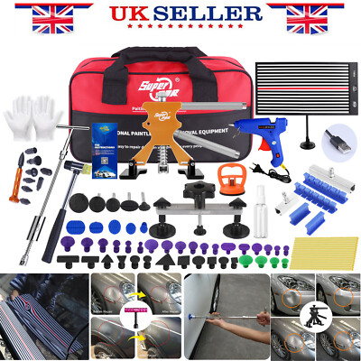PDR Car Paintless Kit Dent Puller Lifter Repair Removal Hail Glue Gun ...