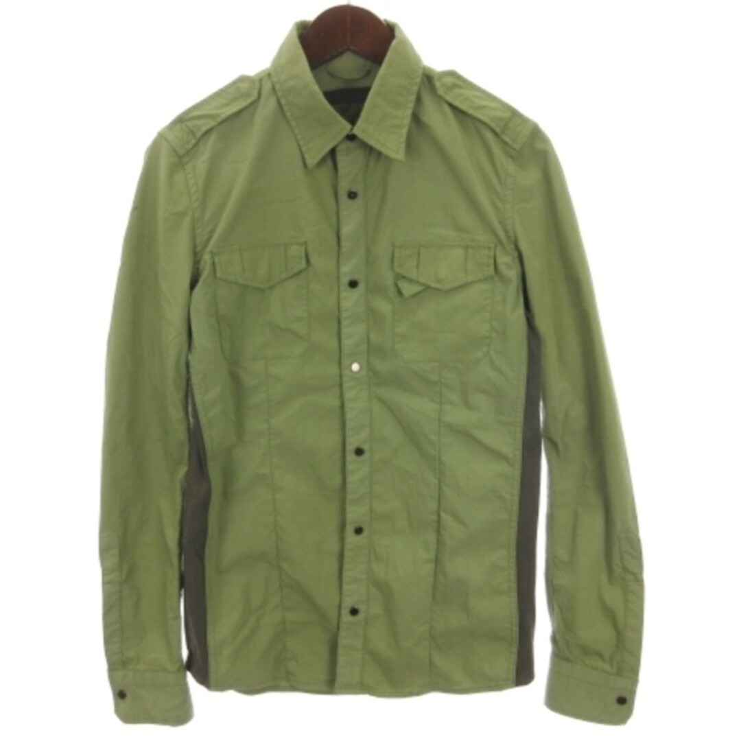 Jun Hashimoto junhashimoto stretch shirt long sleeve khaki 3 Used 