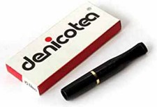 Denicotea Zigarettenspitze Cigarette Holder goldring+ 10 Filter Zigarettenhalter