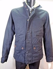 TIMBERLAND Navy BLUE Padded Jacket with FUR Collar Size M BNWT