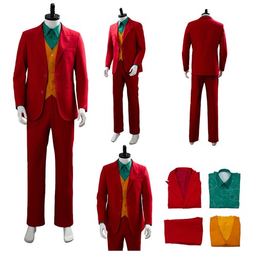 2019 Movie Joker Joaquin Phoenix Arthur Fleck Cosplay Costume Suit Halloween MEN - Bild 3 von 72