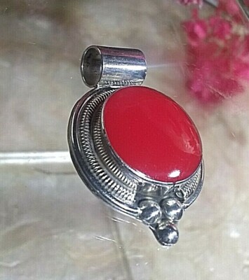 APPOX IN VINTAGE STERLING SILVER MUNGA STONE