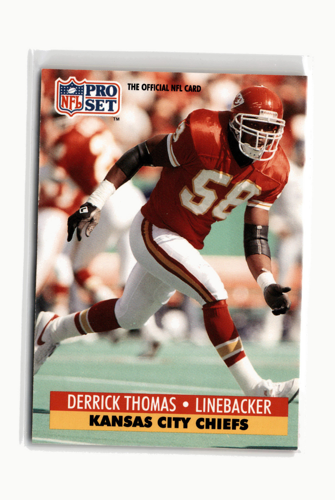 Derrick Thomas Football #107 1991 Pro Set Spanish Kansas City Chiefs