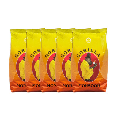 Gorilla Monsoon, 1000g ganze Bohne, 5er Pack