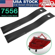 for Bush Hog 7556 Rotary Cutter Blades 27" x3/4" Lawn Mower Blades, 2 Blade Set