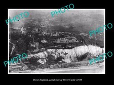 OLD 8x6 HISTORIC PHOTO OF DOVER ENGLAND AERIAL VIEW OF DOVER CASTLE c1920 1