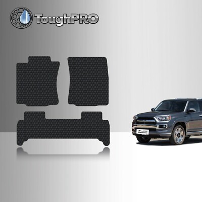 ToughPRO Floor Mats Black For Toyota 4Runner All Weather Custom Fit 2003-2009