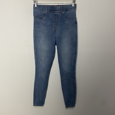 SPANX Skinny Jeans Medium Wash Pull On Cotton Blend Pants Size Medium.