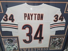 Walter Payton Signed Framed Mutli Inscribed Jersey Payton COA