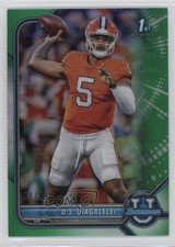 2021-22 Bowman U Chrome Prospects Green Refractor 90/99 DJ Uiagalelei #2 1k5