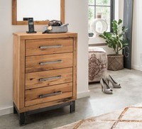 Kommode 50X79Cm Massivholz Wildeiche Massiv GeöLt Neu Ovp!!!