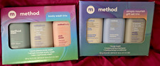 NIB Method TRIO Travel Size Gift Set Simply Nourish/Body Wash Choose One