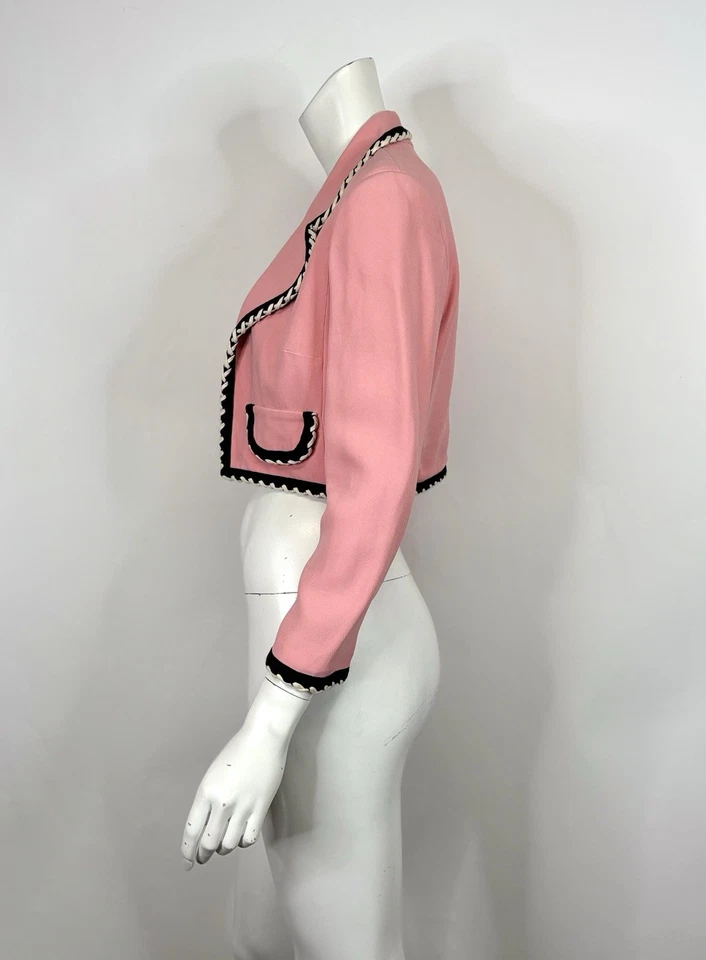 Vtg Moschino Cheap & Chic 90s Pink Jacket 42 M - Image 2 of 4