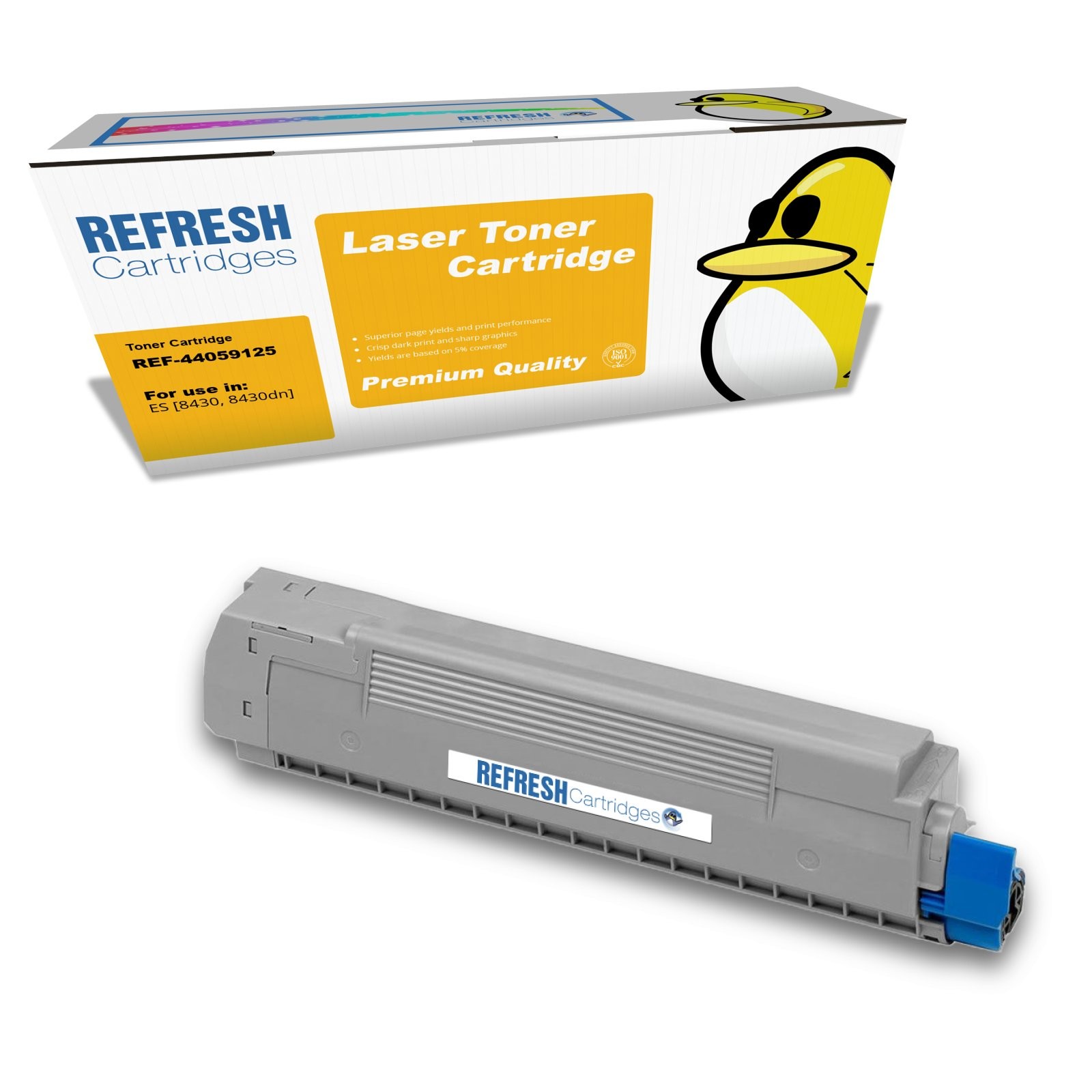 Refresh Cartridges Yellow 44059125 Toner Compatible With OKI Printers
