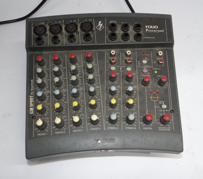 Spirit By Soundcraft Folio Notepad Audio Mixer Made In England Rw5427