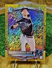 2025 Bowman - Chrome Prospects Thomas White #BCP-69 Gold Shimmer Refractor...