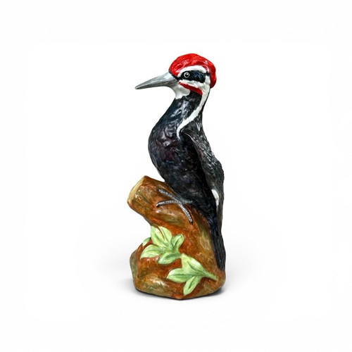 Crown Staffordshire Fine Bone China America Wood Pecker Statue J T Jones 11-5/8"