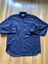 Bespoke NYC Men's 16-34 Solid Black Dress Shirt,100 Cotton,Made in Italy,MINT