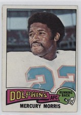 1975 Topps Mercury Morris #475 13bp