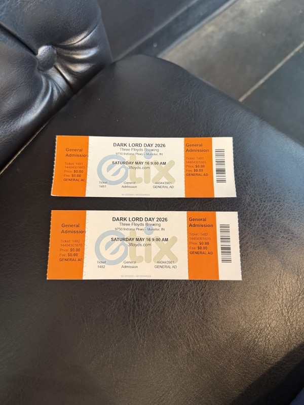 Dark Lord Days 2026 Festival Ticket, Three Floyds Brewing
