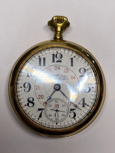 Antique Hamilton 21 Jewels Gold Filled Pocket Watch, Pre-Owned, Runs (36-#122)