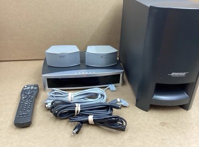 BOSE AV3-2-1 ii CD DVD Media Center Powered Speaker System Remote Tested Working