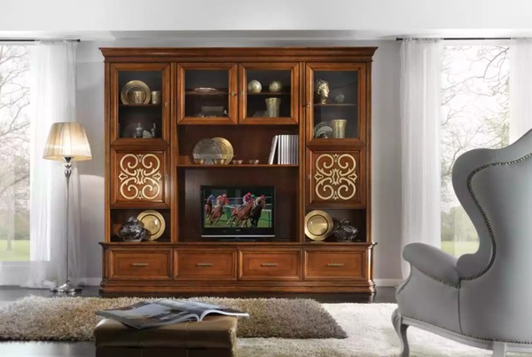 Wandschrank Wohnwand Rtv Designer MöBel Wohnzimmer Italienische Neu-image