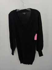 Pre-Owned Lulus Black Size Small Sweater Short Long Sleeve Dress
