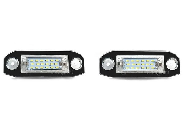 Volvo XC90 Set Nummernschildleuchten Weiß LED Lampe Rechts Links 1 Paar-image