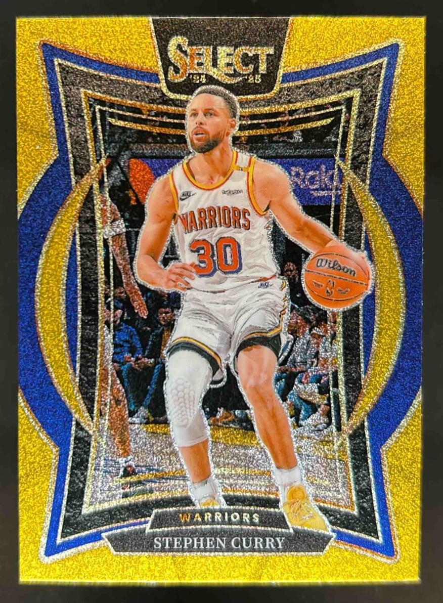 2024-25 Select Stephen Curry Concourse Gold Glitter Prizm #7 Warriors
